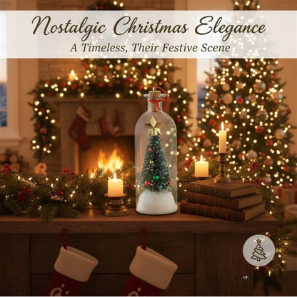 Plainlygoods 8" Recordable Christmas Tree Message In A Bottle