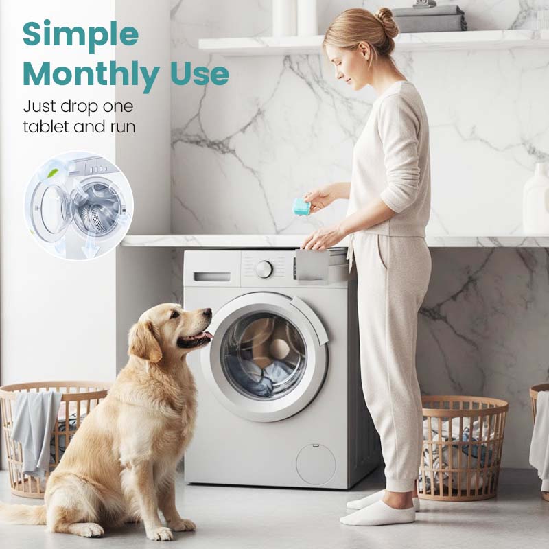 🏆 LAST DAY SPECIAL! ONLY $9.99!! 12 Washer Tub Cleaner Tablets Deep Cleans & Removes Odors For a Fresh, Hygienic Washer