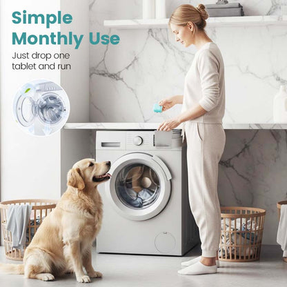 🏆 LAST DAY SPECIAL! ONLY $9.99!! 12 Washer Tub Cleaner Tablets Deep Cleans & Removes Odors For a Fresh, Hygienic Washer