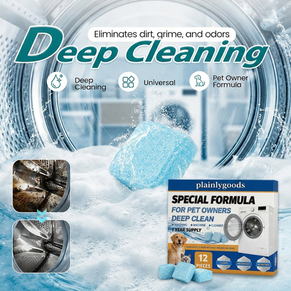 🏆 LAST DAY SPECIAL! ONLY $9.99!! 12 Washer Tub Cleaner Tablets Deep Cleans & Removes Odors For a Fresh, Hygienic Washer